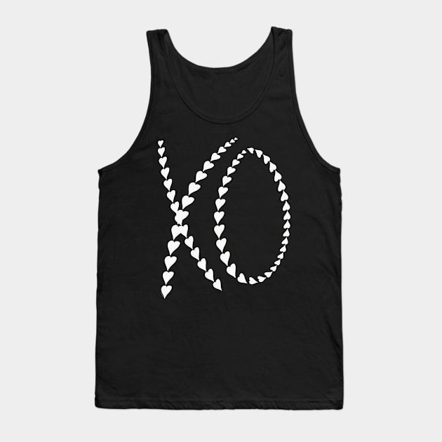 XO Valentines Day Hugs and Kisses I Love You Tank Top by DoubleBrush